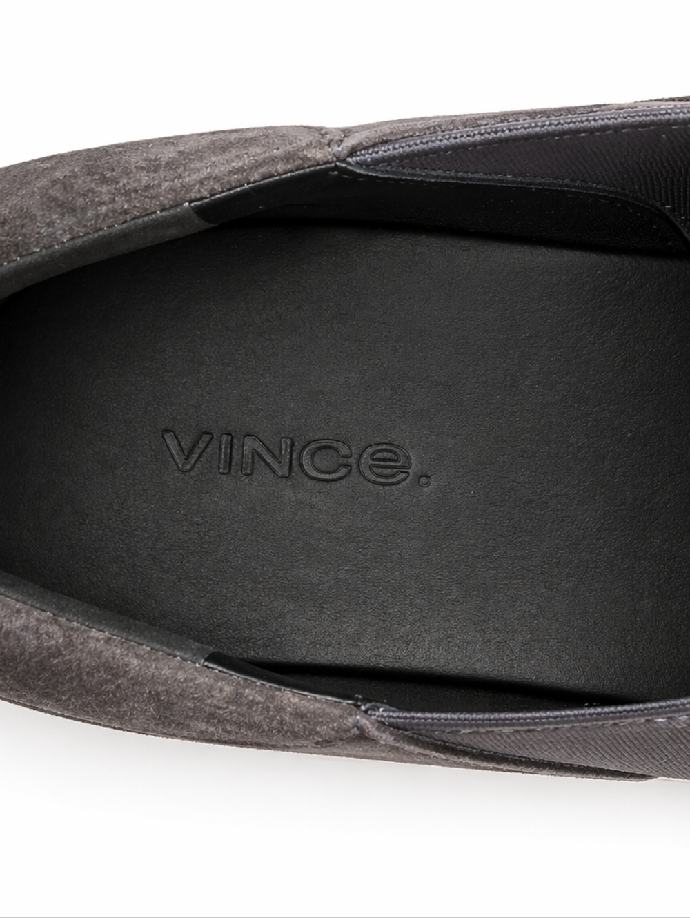 VINCE Gray Suede Platform Slip-On Sneakers Sz 39 (US 8.5–9) Minimal Luxe Casual - Picture 9 of 15